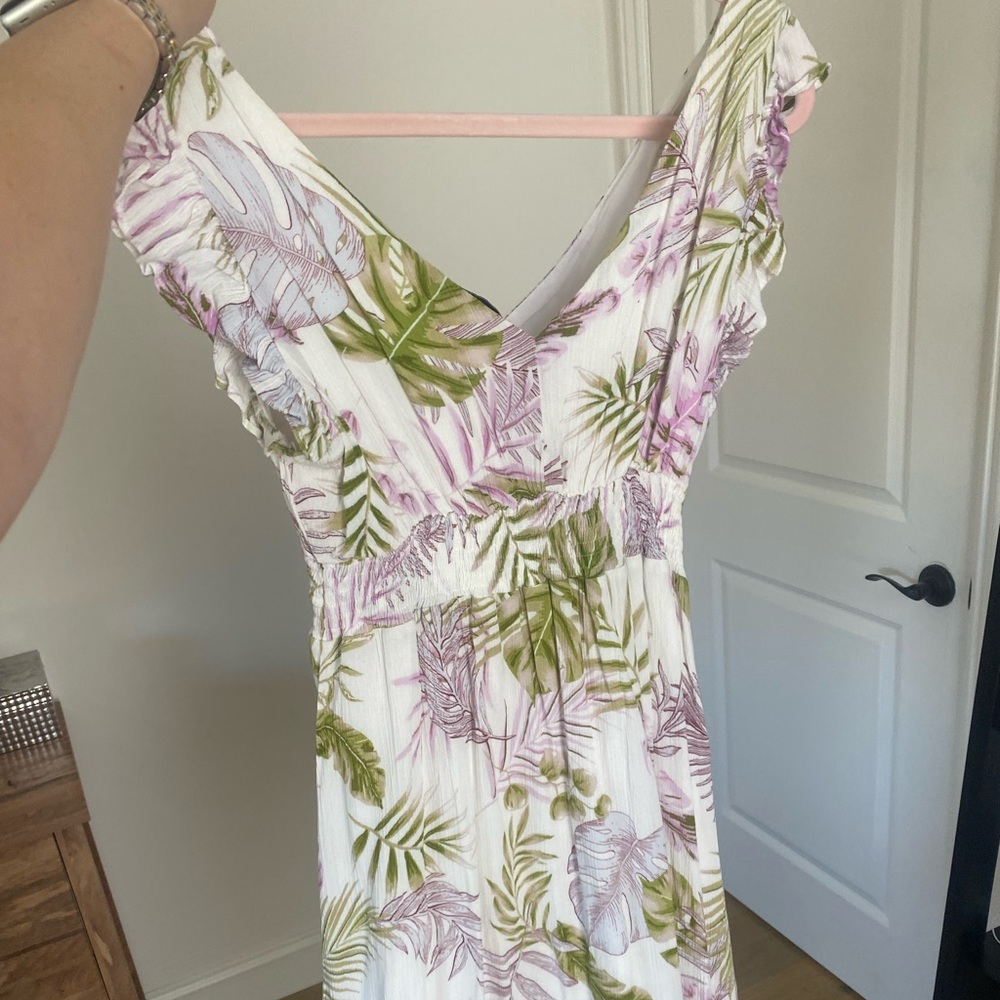 Floral Tea Length Dress